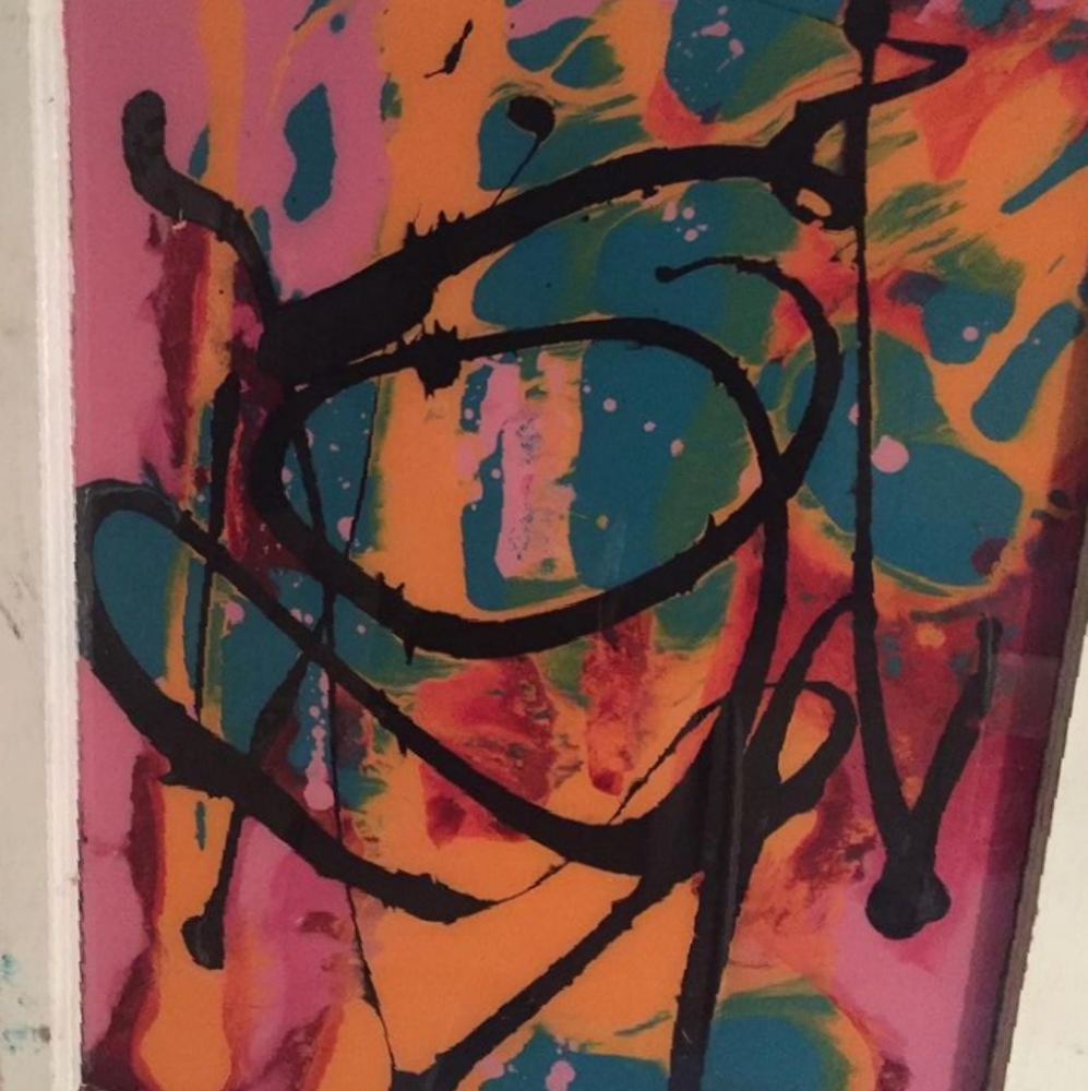 Window abstract artwork
